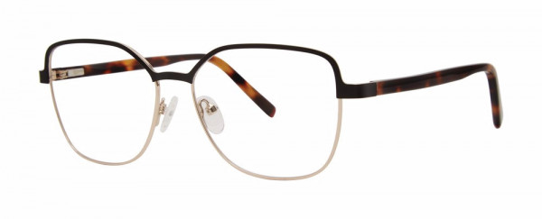 Genevieve PLATFORM Eyeglasses, Matte Black/Gold/Tortoise