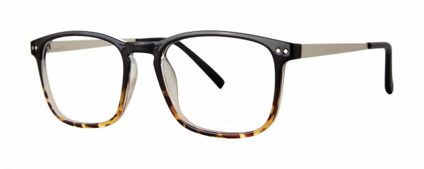 Modern Times ENCOMPASS Eyeglasses, Brown/Crystal/Gunmetal