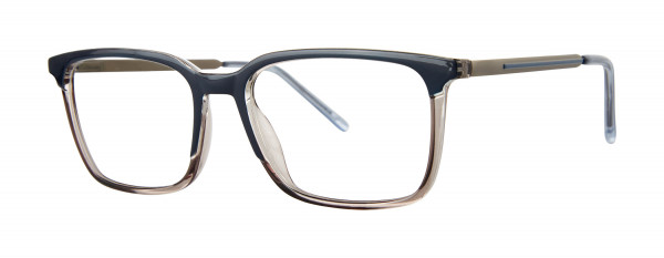 Modern Times HAGGLE Eyeglasses, Navy/Grey Crystal/Gunmetal
