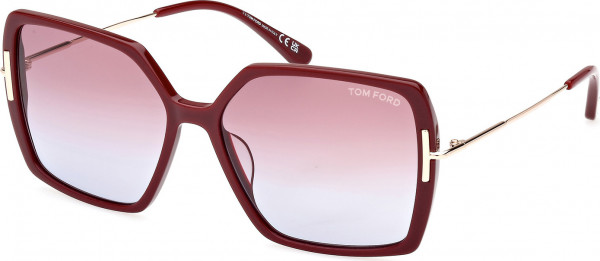 Tom Ford FT1039 JOANNA Sunglasses, 69Z - Shiny Bordeaux / Shiny Bordeaux