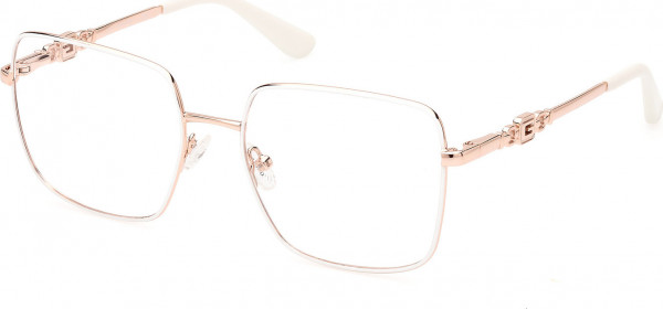 Guess GU2953 Eyeglasses, 024 - Shiny White / Shiny White