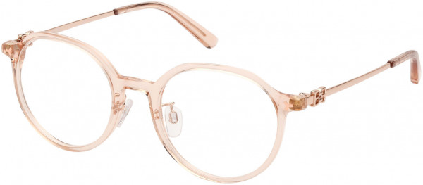 Bally BY5071-H Eyeglasses, 072 - Shiny Rose Gold / Transparent Peach