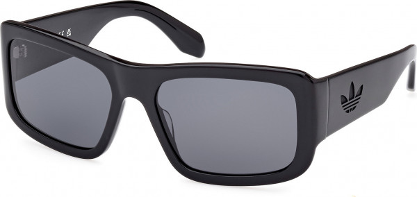 adidas Originals OR0090 Sunglasses, 01A - Shiny Black / Shiny Black