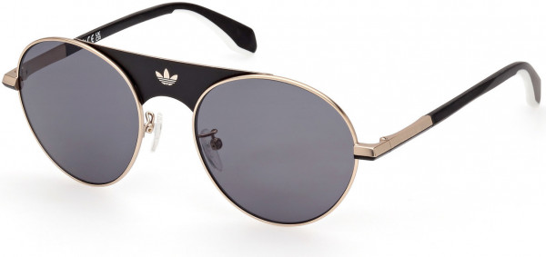 adidas Originals OR0092 Sunglasses, 32A - Gold / Smoke