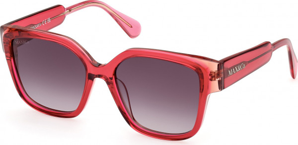 MAX&Co. MO0075 Sunglasses, 72B - Shiny Dark Pink / Shiny Dark Pink