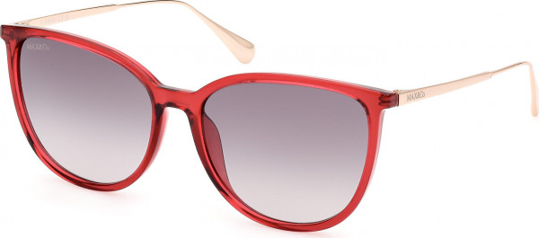 MAX&Co. MO0078 Sunglasses, 75B - Shiny Light Red / Shiny Pale Gold