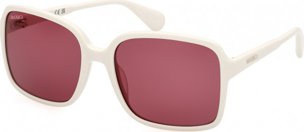 MAX&Co. MO0079 Sunglasses, 21S - Shiny White / Shiny White