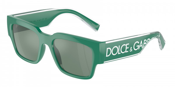 Dolce & Gabbana DG6184 Sunglasses, 331182 GREEN PETROL GREEN MIRROR SILV (GREEN)