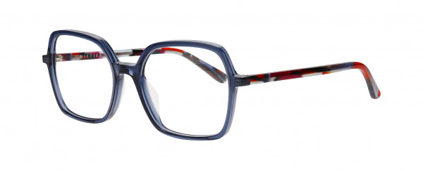 Nifties NI9485 Eyeglasses, BLUE DARK TRANSPARENT