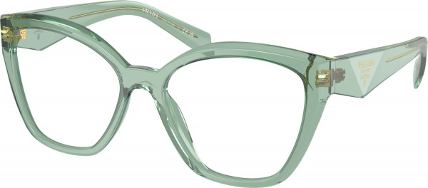 Prada PR 20ZV Eyeglasses, 11R1O1 TRANSPARENT SAGE (GREEN)