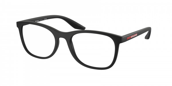 Prada Linea Rossa PS 05PV Eyeglasses, DG01O1 BLACK RUBBER (BLACK)