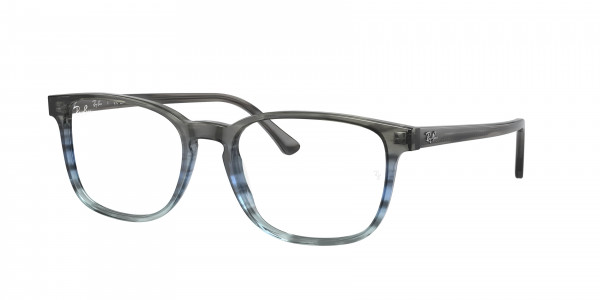 Ray-Ban Optical RX5418 Eyeglasses, 8254 STRIPED GRAY GRADIENT BLUE (BLUE)