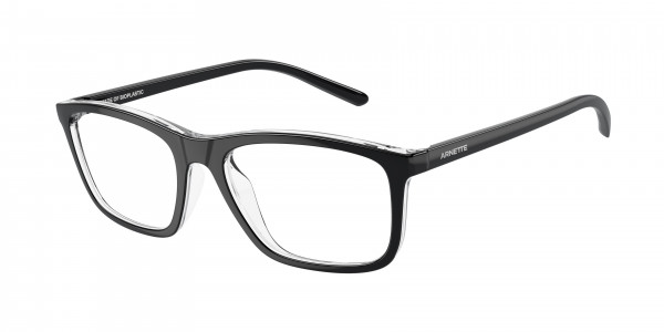 Arnette AN7227 DORAMI Eyeglasses, 2882 DORAMI TOP BLACK ON TRANSPAREN (BLACK)