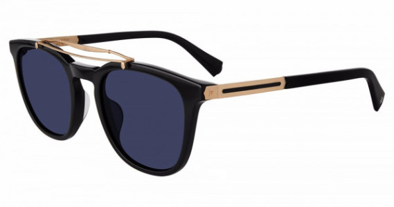 John Varvatos SJV565 Sunglasses, BLACK/GOLD (0BLG)