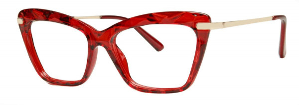 Enhance EN4320 Eyeglasses, Red/Gold