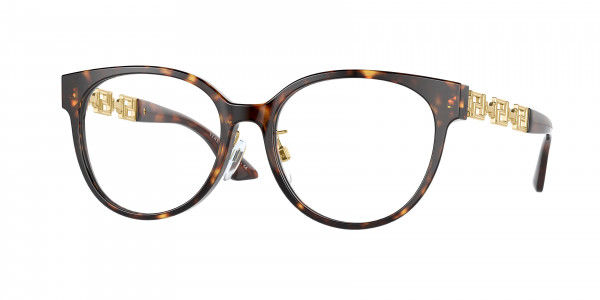 Versace VE3302D Eyeglasses, 108 HAVANA (TORTOISE)