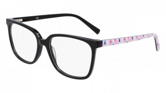 Marchon M-5022 Eyeglasses, (001) BLACK/LILAC MOSAIC