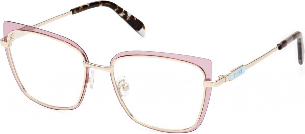 Emilio Pucci EP5219 Eyeglasses, 074 - Shiny Light Pink / Shiny Pale Gold