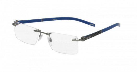 Chopard VCHD89 Eyeglasses, TOTAL SHINY RUTHENIUM