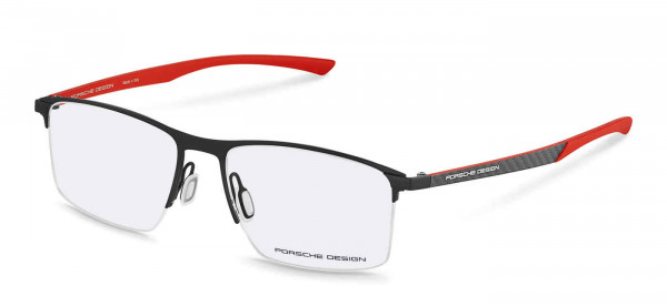 Porsche Design P8752 Eyeglasses, BLACK / RED (A)