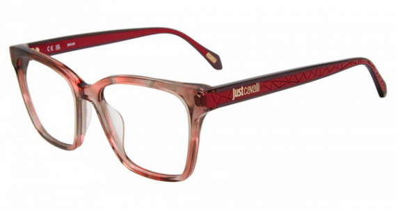 Just Cavalli VJC010 Eyeglasses, BROWN/CORAL HAVANA -0TAE