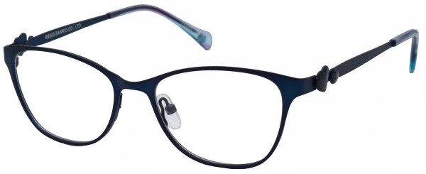 Hello Kitty HK 370 Eyeglasses, 3-MATTE BLUE/PATTERN