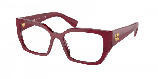 Miu Miu MU 03VV Eyeglasses, 16H1O1 STRIPED BORDEAUX (RED)
