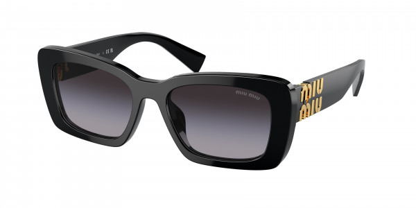 Miu Miu MU 07YS Sunglasses, 1AB5D1 BLACK GRADIENT GREY (BLACK)