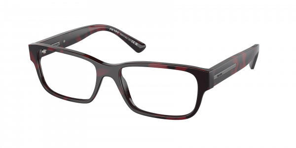 Prada PR 18ZV Eyeglasses, 18I1O1 HAVANA RED (RED)