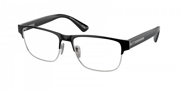 Prada PR 57ZV Eyeglasses, 1AB1O1 BLACK