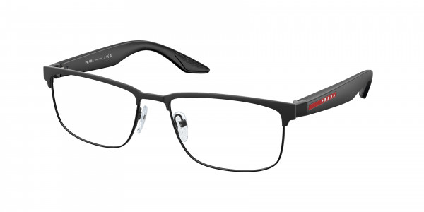 Prada Linea Rossa PS 51PV Eyeglasses, DG01O1 BLACK RUBBER (BLACK)