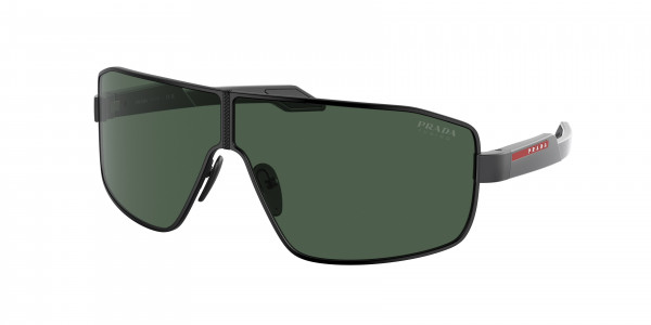 Prada Linea Rossa PS 54YS Sunglasses, 1BO06U MATTE BLACK DARK GREEN (BLACK)