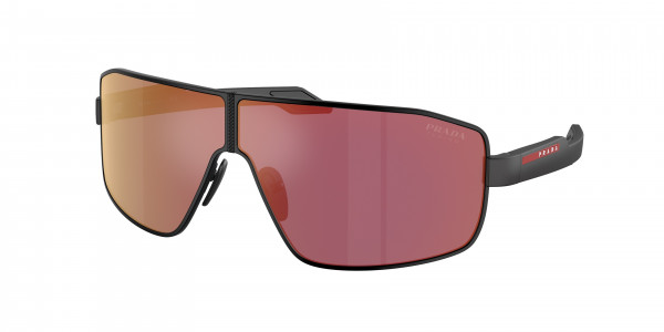 Prada Linea Rossa PS 54YS Sunglasses, 1BO10A MATTE BLACK DARK GREY MIRROR B (BLACK)