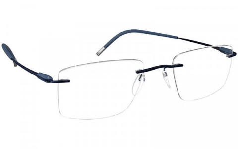 Silhouette Purist MU Eyeglasses, 4540 Trusty Blue