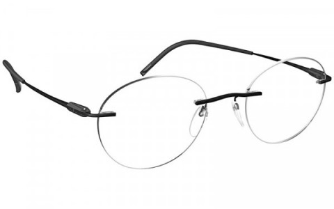 Silhouette Purist MV Eyeglasses, 9040 Strong Black