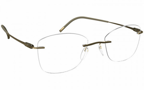 Silhouette Purist MW Eyeglasses, 8540 Restful Olive
