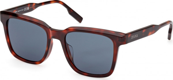 Ermenegildo Zegna EZ0225-D Sunglasses, 54V - Red Havana / Red Havana