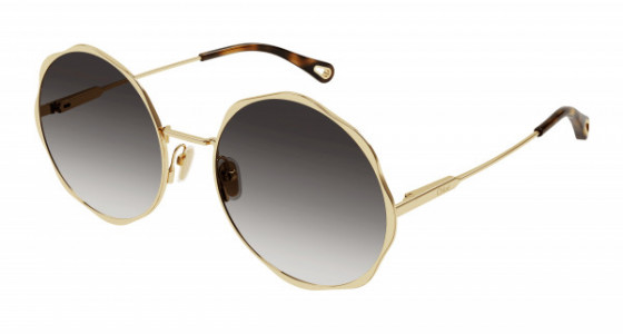 Chloé CH0184S Sunglasses, 001 - GOLD with GREY lenses