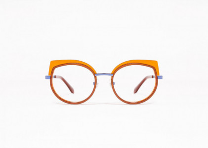 Mad In Italy Accademia Eyeglasses, C03 - Brown & Blue