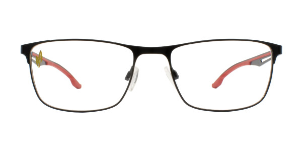 Quiksilver QS 1020 Eyeglasses, Matte Black/Red