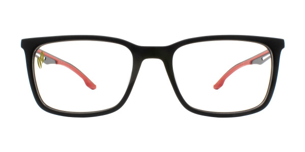 Quiksilver QS 2019 Eyeglasses, Matte Black/Red
