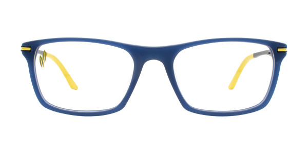 Quiksilver QS 2021 Eyeglasses, Matte Navy/Yellow
