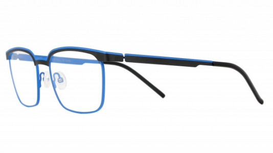 Vanni VANNI Uomo V6314 Eyeglasses, matt navy blue / yellow line