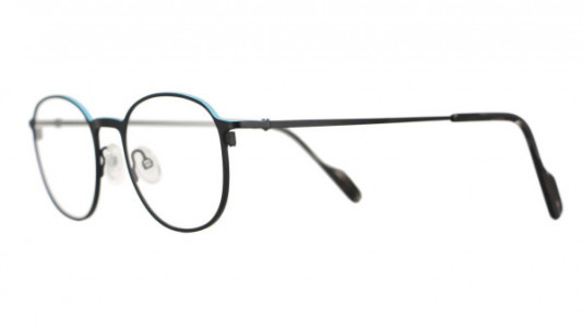 Vanni VANNI Uomo V6323 Eyeglasses, matt navy blue with lime green top line
