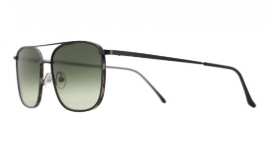 Vanni Re-Master VS670 Sunglasses, matt black / white havana acetate ring
