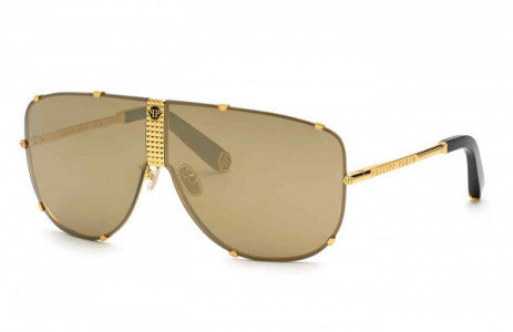 Philipp Plein SPP075M Sunglasses, YELLOW GOLD -400G