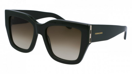 Ferragamo SF1104S Sunglasses, (302) DARK GREEN
