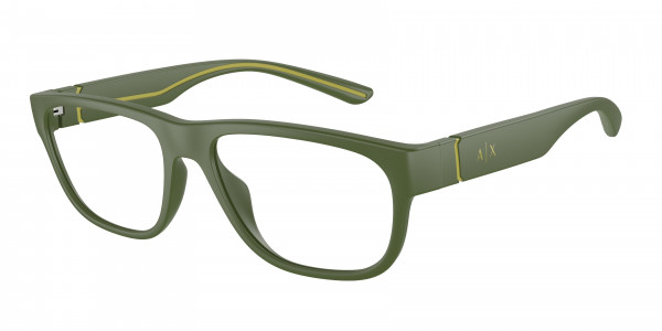 Armani Exchange AX3102U Eyeglasses, 8032 MATTE OLIVE (GREEN)