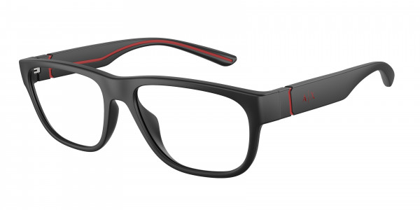 Armani Exchange AX3102U Eyeglasses, 8078 MATTE BLACK (BLACK)