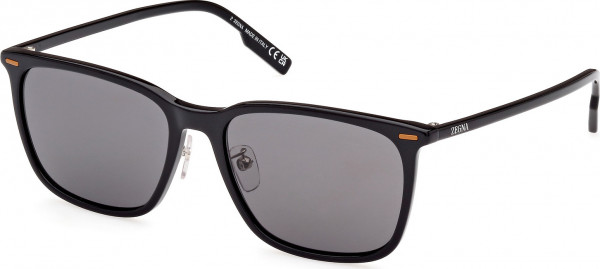 Ermenegildo Zegna EZ0223-D Sunglasses, 01A - Shiny Black / Shiny Black